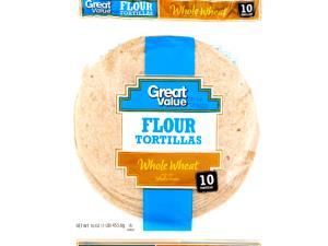 1 tortilla (34 g) 100% Whole Wheat Tortillas (34g)
