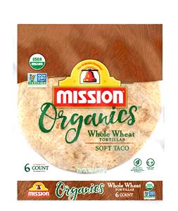 1 tortilla (34 g) Organic Whole Wheat Tortilla
