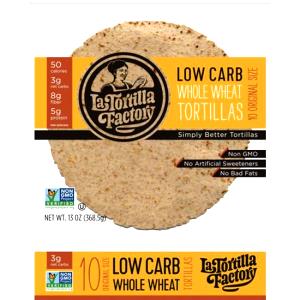 1 tortilla (36 g) Low Carb Whole Wheat Tortillas
