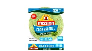 1 tortilla (43 g) Carb Balance Spinach Herb Tortilla Wrap