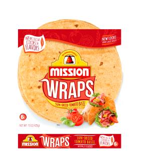 1 tortilla (43 g) Sun Dried Tomato Wraps