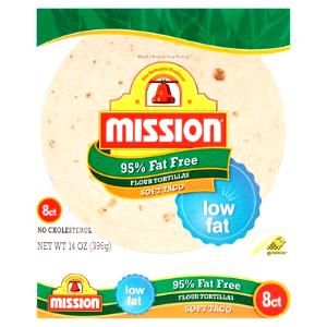 1 tortilla (49 g) 95% Fat Free Flour Tortillas Soft Taco