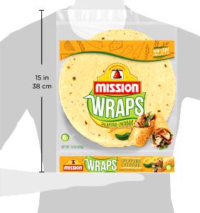 1 tortilla (70 g) Jalapeno Cheddar Wraps