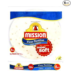 1 tortilla (80 g) Extra Large Flour Tortillas