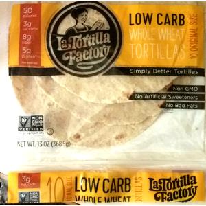 1 tortilla Salsa Low in Carbs Gourmet Tortillas