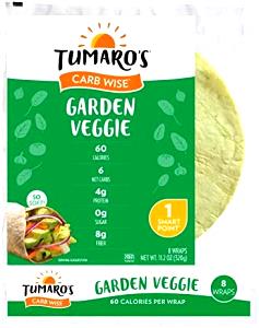 1 Tortilla Tortilla, Low-İn-Carbs, Garden Vegetable