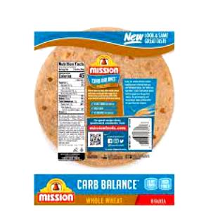 1 tortilla Whole Wheat Tortillas (Fajita Size)
