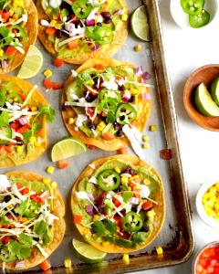 1 tostada (7.7 oz) Guacamole Tostada