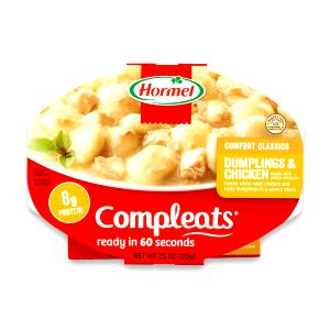 1 tray (213 g) Compleats Dumplings & Chicken