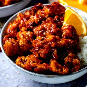 1 tray (220 g) Asian Style Orange Chicken