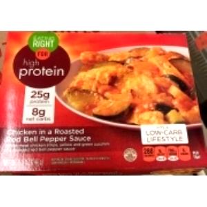 1 tray (241 g) Chicken in A Roasted Red Bell Pepper Cream Sauce