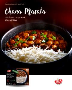 1 tray (269 g) Chana Masala with Brown Basmati Rice
