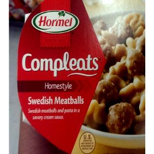 1 tray (283 g) Compleats Spaghetti with Turkey Meatballs