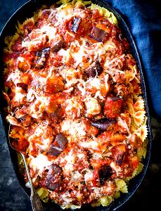 1 tray (284 g) Lasagna Calabrese with Eggplant & Portobello Mushrooms