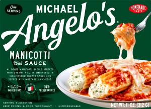 1 tray (312 g) Manicotti with Sauce