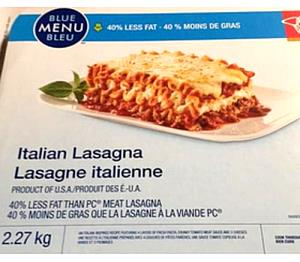 1 tray (320 g) Blue Menu Italian Lasagna