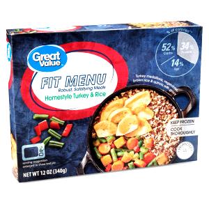 1 tray (340 g) Fit Menu Homestyle Turkey & Rice