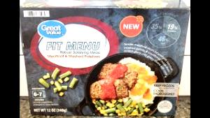 1 tray (340 g) Fit Menu Meatloaf & Mashed Potatoes
