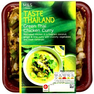 1 tray (350 g) Green Curry Shrimp