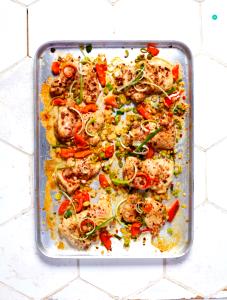 1 tray (361 g) Red Pepper Chicken & Sausage