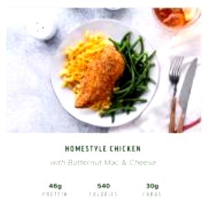 1 tray (370 g) Homestyle Chicken w/ Butternut Mac