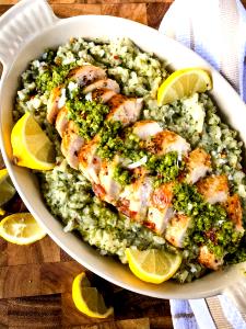 1 tray (390 g) Grilled Chicken Pesto Risotto
