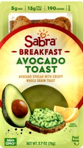 1 tray (76 g) Breakfast Avocado Toast