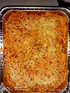 1 tray Spaghetti & Turkey Meatballs