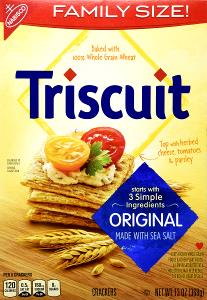 1 Triscuit Low Sodium 100% Whole Wheat Cracker