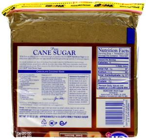 1 Tsp Cane Sugar, Dark Brown, Pure