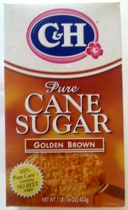 1 Tsp Cane Sugar, Golden Brown, Pure
