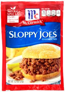 1 tsp dry mix (4.5 g) Sloppy Joe Mix