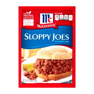1 tsp dry mix (4.5 g) Sloppy Joe Seasoning