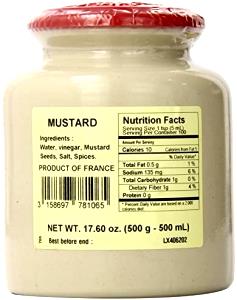 1 Tsp Mustard, Prepared, Graind With Wine - Crock