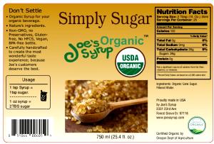 1 Tsp Sugar, Organic