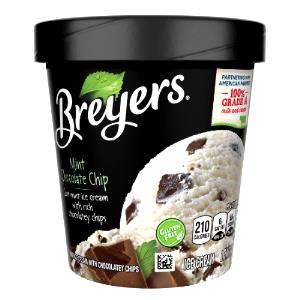 1 tub (153 g) Mint Dark Chocolate Chip Ice Cream