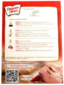 1 Tube (10" Dia, 4-3/8" High) Angelfood Cake (Prepared, Dry Mix)