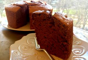 1 Tube (10" Dia, 4-3/8" High) Chocolate Angel Food Cake