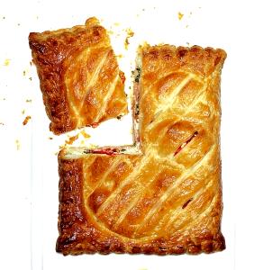 1 Turnover Meat and Cheese Turnover in Tomato-Based Sauce