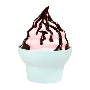 1 Unit Ice Cream Cup, Strawberry & Chocolate Sundae