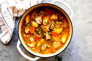 1 Unit Chicken Back, Stewed, Meat/Skin