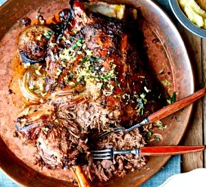 1 Unit Lamb Leg & Shoulder, Broiled, Slo