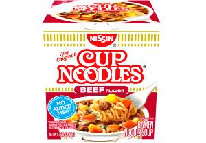 1 Unit Noodles, Cup, Beef Flavor