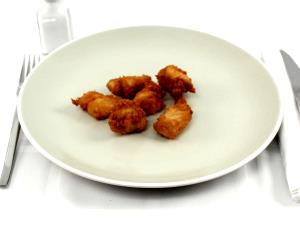 1 Unit (yield From 1 Lb Ready-to-cook Chicken) Chicken Giblets and Neck Meat and Skin (Broilers or Fryers, Batter, Fried, Cooked)