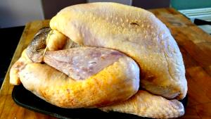 1 Unit (yield From 1 Lb Ready-to-cook Guinea) Guinea Hen Meat and Skin