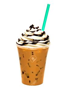 1 Vending Machine Cup Iced Coffee with Cream