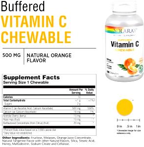 1 wafer Chewable Oranges & C