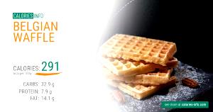 1 waffle (100 g) Belgian Waffle