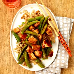 1 Weight Watchers Meal (10.5 Oz) Teriyaki Chicken with Rice and Vegetable (Diet Frozen Meal)
