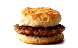 1 Whole (117.0 G) Sausage Biscuit, McDonald